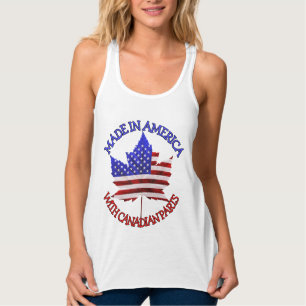 Canadiano americano Tanque Tops Camisas Personaliz