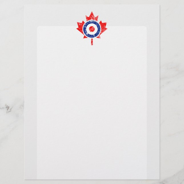 Canadiano Maple Leaf Roundel Grunge Mod CANADA (Frente)