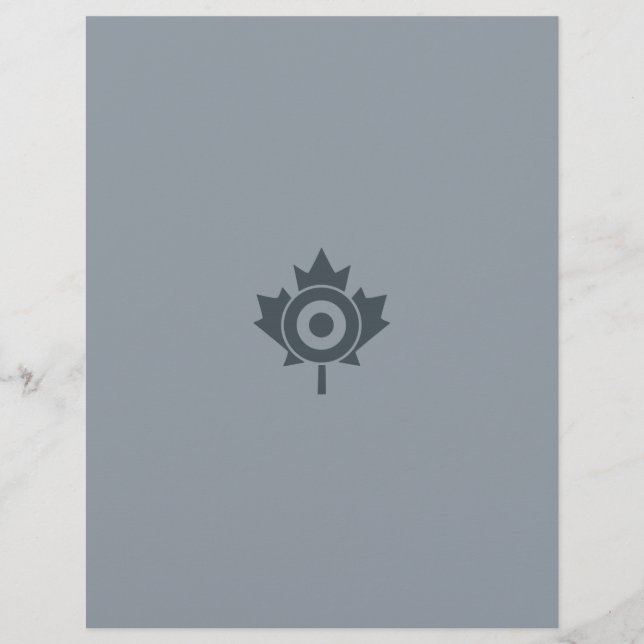 Canadiano Maple Leaf Roundel Mod (Frente)