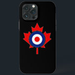 Canadiano Maple Leaf Roundel Mod em preto<br><div class="desc">Um rotundo canadense de folha em presente personalizado preto para todas as ocasiões festivas e encontros amigáveis. Um presente excelente para vestir ou compartilhar. Uma declaração de design que certamente dará uma impressão em ocasiões formais e casuais. Ou talvez um presente de última hora para você ou para alguém especial...</div>