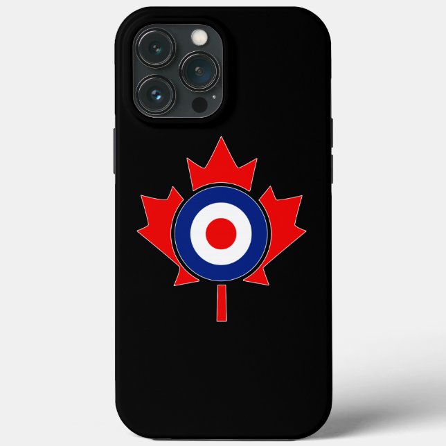Canadiano Maple Leaf Roundel Mod em preto (Verso)
