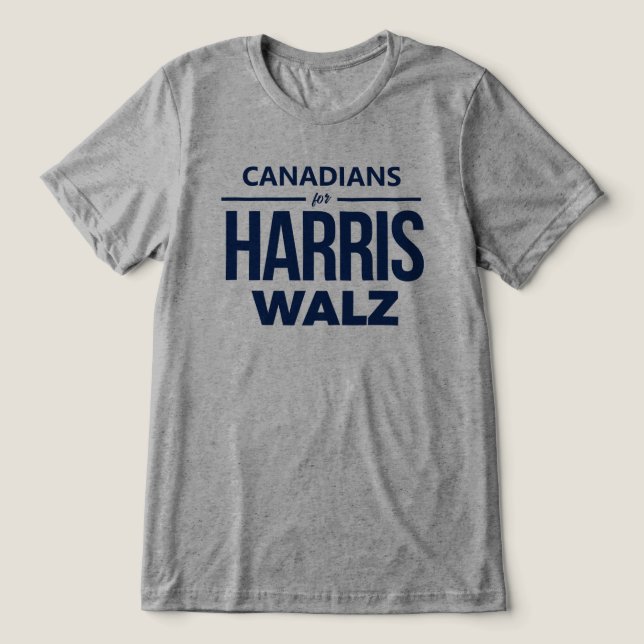 Canadianos para Harris Walz (Design frontal)