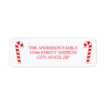 Canais de doces - Etiqueta de endereço de devoluçã