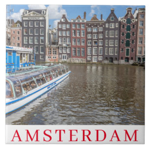 Canal Amsterdã abriga azulejo cerâmico