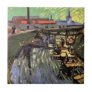 Canal com Mulheres Lavando por Vincent van Gogh