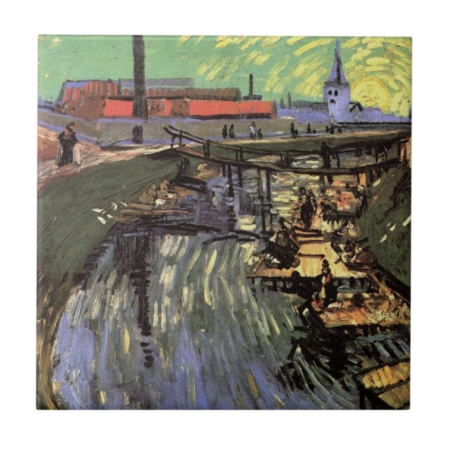 Canal com Washing, de Vincent van Gogh (Frente)