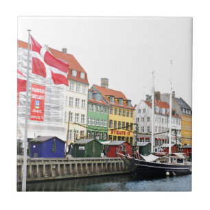 Canal de Nyhavn em Copenhaga, Danmark