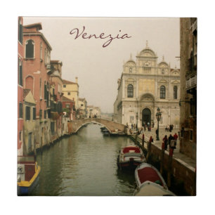 Canal do azulejo de Veneza Trivet