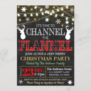 Canal do Convite de Natal Flannel
