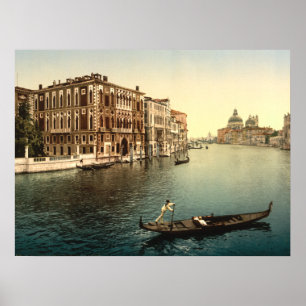 Canal grande II, impressão arquivístico de Venez