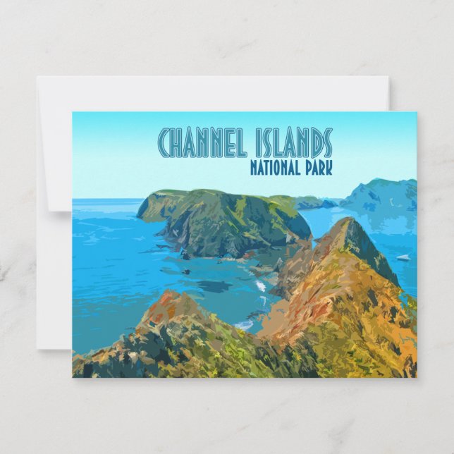Canal Islands National Park California Flat Card (Frente)