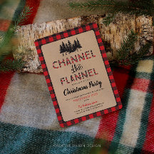 Canal O Convite de festas De Natal Flanel
