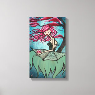 "Canção de ninar canvas da terra do pássaro"