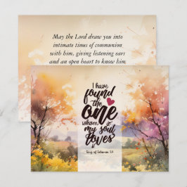 Canção de Salomão 3:4 Encontrei o Cartão de Uma Bí