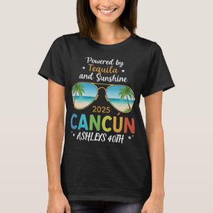 Cancelar Camisa de Viagem de Aniversário - Nome e 