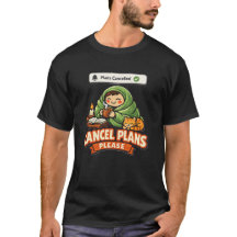 Cancelar Planos Por Favor Camiseta Humor de Introv