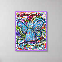 Cancer Anjo Colorido Não Pode Poem Canvas