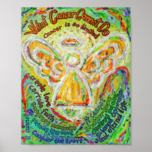 Cancer Arável do Impressão Anjo Poster