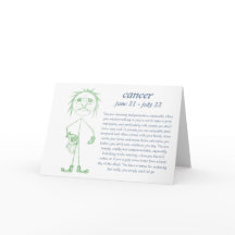 Cancer [ - BitchScope - ] Cartão de aniversário