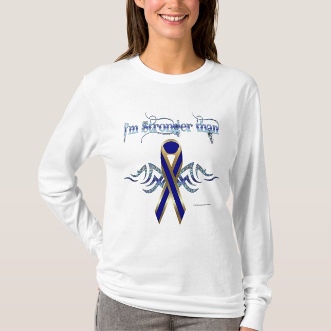 Cancer Colon Senhoras Camisa De Capa Longa (Frente)