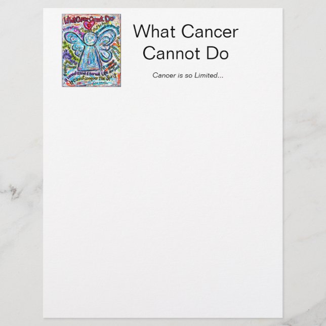 Cancer Colorida Angel Letterhead (Frente)