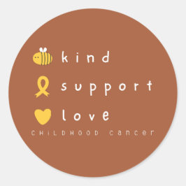 cancer de infância com suporte a adesivos Etiqueta