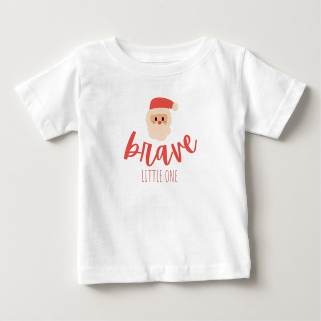 cancer de infância. corajoso. Camiseta de Natal (Frente)