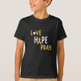 cancer de infância.love.hope.reze. Camiseta Infant