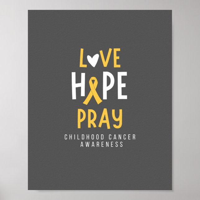 cancer de infância.love.hope.reze. POSTER e IMPRES (Frente)