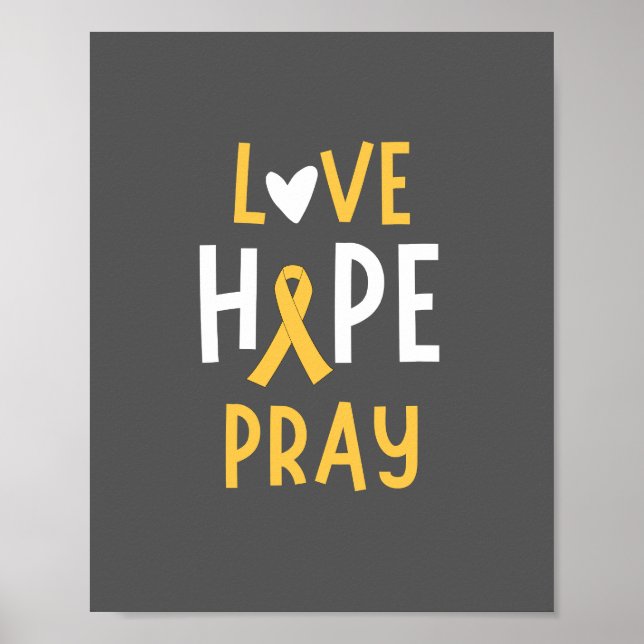 cancer de infância.love.hope.reze. POSTER e IMPRES (Frente)