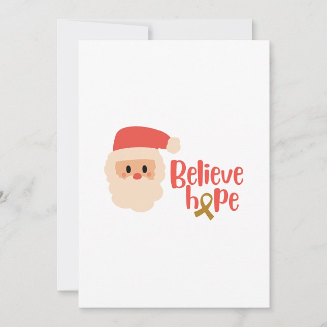 cancer de infância Natal Convite para Férias (Frente)