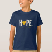 cancer de infância Ouro ESPERANÇA Crianças Camisa