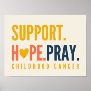 cancer de infância suporta Impressões de Poster de