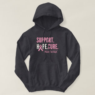 cancer de peito Pullover Hoodie Personalizado