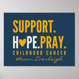 cancer de suporte para Poster de infância Sinal de