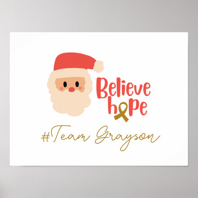 cancer e Impressões de Natal personalizados do Pos (Frente)