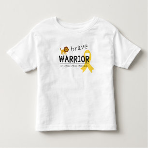 cancer guerreiro corajoso de camiseta