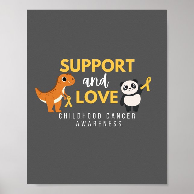 cancer infantil. apoio e amor. POSTER e IMPRESSÕES (Frente)
