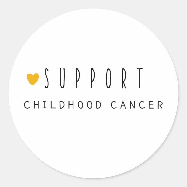 cancer infantil. apoio. Etiquetas e adesivos (Frente)