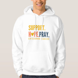 cancer infantil dá esperança reze Pullover Hoodie