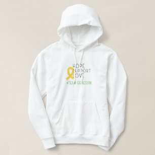 cancer infantil. Hoodie Pullover personalizado do 