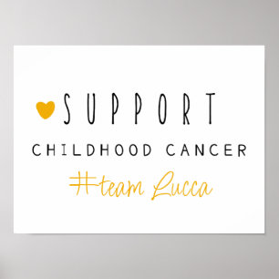 cancer infantil. Nome personalizado. POSTER e IMPR