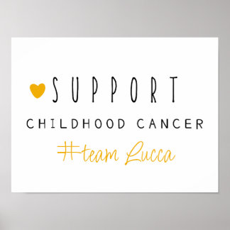 cancer infantil. Nome personalizado. POSTER e IMPR