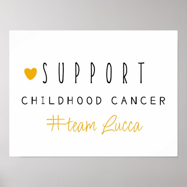 cancer infantil. Nome personalizado. POSTER e IMPR (Frente)