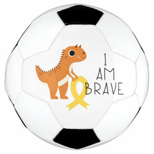 cancer infantil. Sou corajoso. Bola de Futebol