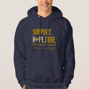 cancer infantil suporta pullover Hoodie personaliz