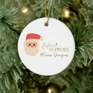 cancer. Ornamentos de nomes de equipes personaliza
