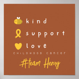 cancer personalizado Poster Impressão