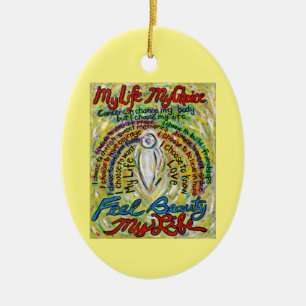 Cancer Poem White Angel Art Ornamentos Personaliza