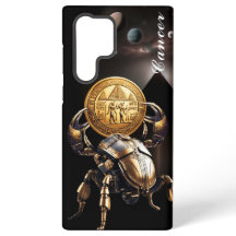 Cancer, zodíaco, ouro, nascimento, design, bonito